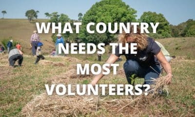 What country needs the most volunteers